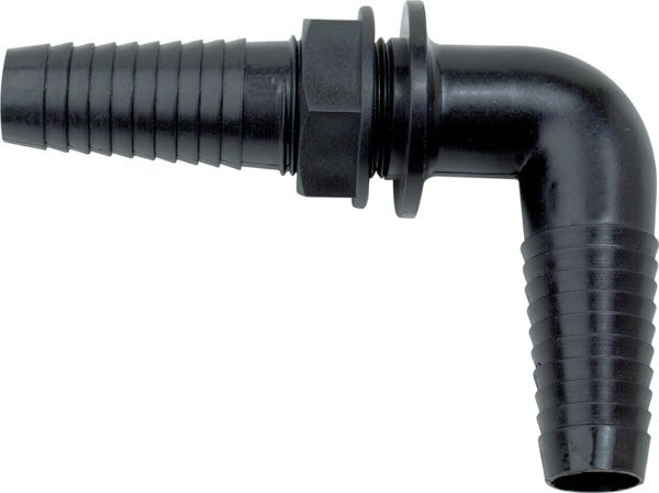90° Pipe Fitting with Back Nut