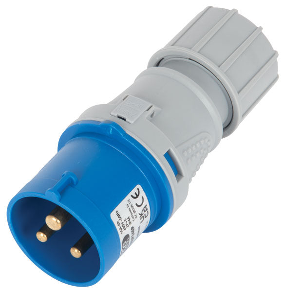 Industrial Plug - Blue 230V 16 Amps