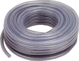3/8" Clear Reinforced PVC Hose - 30m Coil