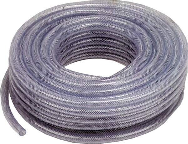 3/8" Clear Reinforced PVC Hose - 30m Coil