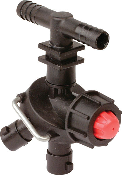 Dry Boom Triple Nozzle Holder with Valve 8240005