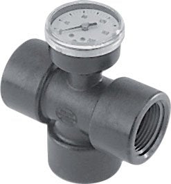 Banjo Tee with Gauge Port