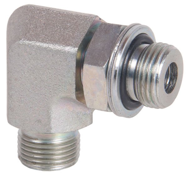90° Male Elbow with Retaining Ring