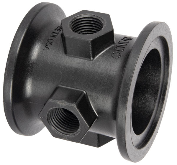 Flanged Coupling with Gauge Port
