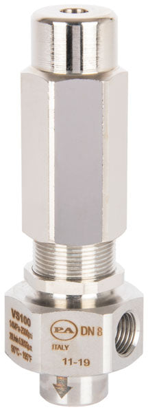 VS100 Pressure Relief Valve - AISI 316