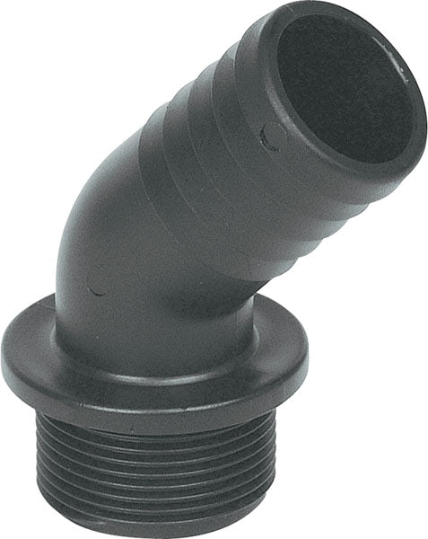 45° Hose Barb x Male Thread