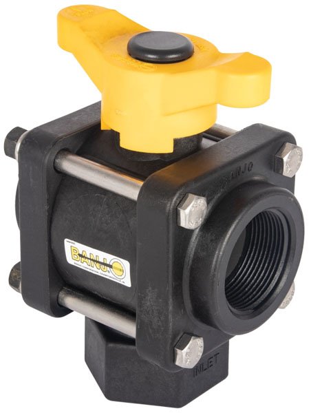 Banjo 3 Way Ball Valve - L Port