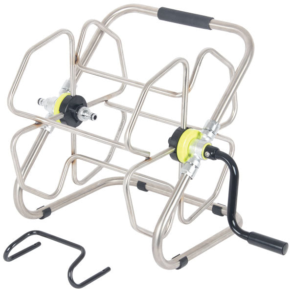 Frame Mount Manual Hose Reel - St. Steel