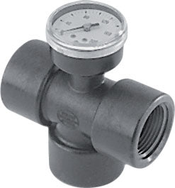 Banjo Tee with Gauge Port